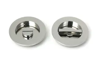 52519 From The Anvil Polished Marine SS &lpar;316&rpar; 75mm Plain Round Pull - Privacy Set