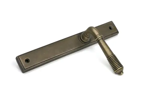 Click Here To Enlarge This Photo Of 52426 From The Anvil Burnished Brass Reeded Slimline Lever Latch Set