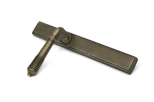 Click Here To Enlarge This Photo Of 52426 From The Anvil Burnished Brass Reeded Slimline Lever Latch Set