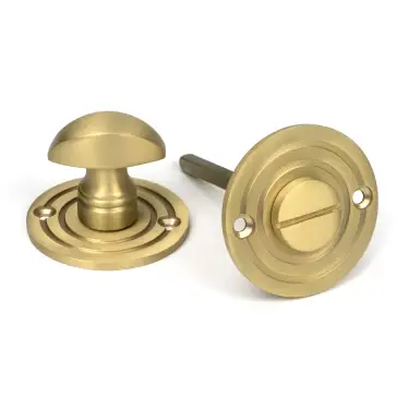 Click Here To Enlarge This Photo Of 52463 From The Anvil Satin Brass Round Bathroom Thumbturn