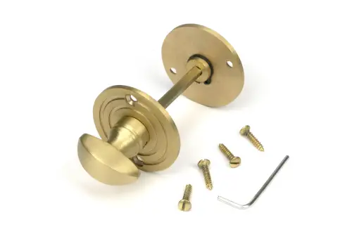 Click Here To Enlarge This Photo Of 52463 From The Anvil Satin Brass Round Bathroom Thumbturn