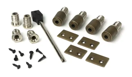 Click Here To Enlarge This Photo Of 52402 From The Anvil Burnished Brass Secure Sash Stops &lpar;Pack of 4&rpar;