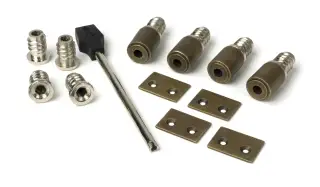52402 From The Anvil Burnished Brass Secure Sash Stops &lpar;Pack of 4&rpar;