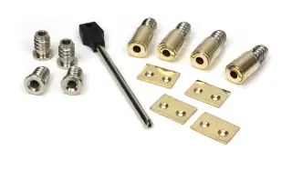 83938 From The Anvil Polished Brass Secure Sash Stops &lpar;Pack of 4&rpar;