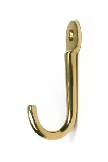 52229 From The Anvil Polished Brass Traditional Coat Hook