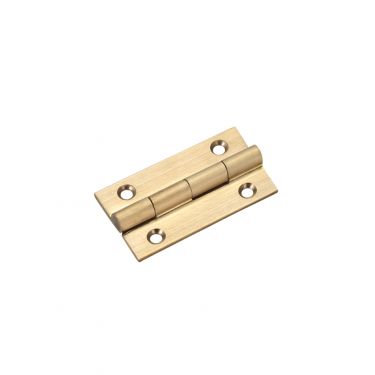 Click Here To Enlarge This Photo Of TDF100SB - Zoo Hardware Solid Drawn Brass Butt Hinges - 38 x 22 x 1.3mm Satin Brass