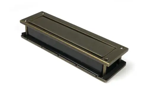 Click Here To Enlarge This Photo Of 52604 From The Anvil Burnished Brass Traditional Letterbox