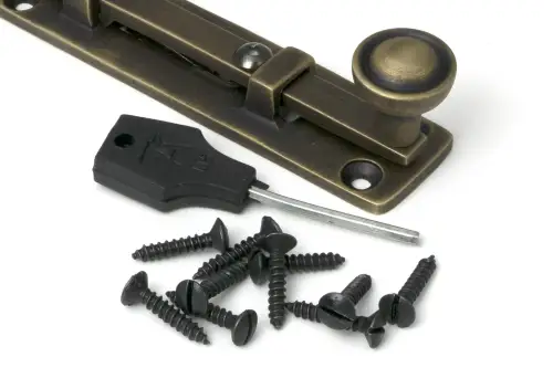 Click Here To Enlarge This Photo Of 52459 From The Anvil Burnished Brass 4" Universal Bolt