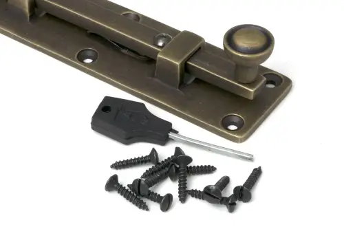 Click Here To Enlarge This Photo Of 52460 From The Anvil Burnished Brass 6" Universal Bolt