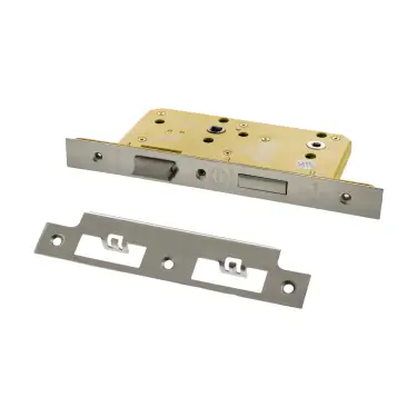 Click Here To Enlarge This Photo Of Atlantic - ALKDINB60HDPC DIN Heavy Duty Bathroom Lock 60mm Backset &lpar;78mm c&sol;c&rpar; - Polished Chrome