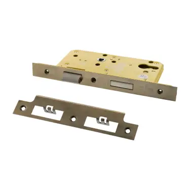 Click Here To Enlarge This Photo Of Atlantic - ALKDINES60HDAB DIN Heavy Duty Euro Profile Sashlock 60mm Backset &lpar;72mm c&sol;c&rpar; - Antique Brass