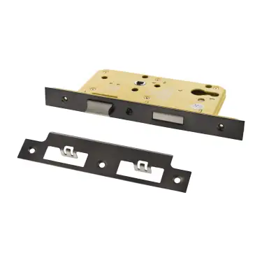Click Here To Enlarge This Photo Of Atlantic - ALKDINES60HDSB DIN Heavy Duty Euro Profile Sashlock 60mm Backset &lpar;72mm c&sol;c&rpar; - Satin Brass