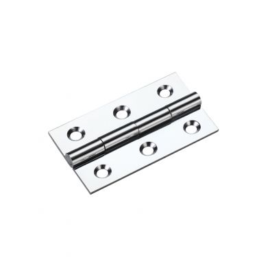 Click Here To Enlarge This Photo Of TDF105CP - Zoo Hardware Solid Drawn Brass Butt Hinges - 50 x 28 x 1.5mm Polished Chrome