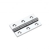 TDF105CP - Zoo Hardware Solid Drawn Brass Butt Hinges - 50 x 28 x 1.5mm Polished Chrome