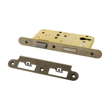 Click Here To Enlarge This Photo Of Atlantic - ALKDINRES60HDAB DIN &lpar;Radius&rpar; Heavy Duty Euro Profile Sashlock 60mm Backset &lpar;72mm c&sol;c&rpar; - Antique Brass