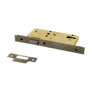 Atlantic - ALKDINRL60HDAB DIN &lpar;Radius&rpar; Heavy Duty Latch 60mm Backset - Antique Brass