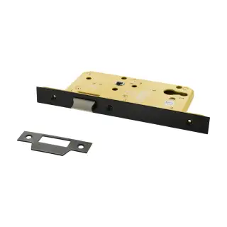 Atlantic - ALKDINRL60HDMB DIN &lpar;Radius&rpar; Heavy Duty Latch 60mm Backset - Matt Black