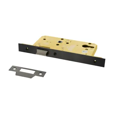 Click Here To Enlarge This Photo Of Atlantic - ALKDINRL60HDMBN DIN &lpar;Radius&rpar; Heavy Duty Latch 60mm Backset - Matt Gun Metal