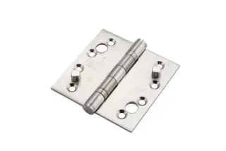 Eclipse 14867 Grade 13 Satin Stainless Steel Ball Bearing Security Hinges 102 x 102 x 3mm