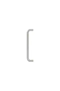 Eclipse 34536 225mm x 19mm D Shaped Pull Handle &lpar;M8 Brass Insert&rpar; - Satin Stainless Steel