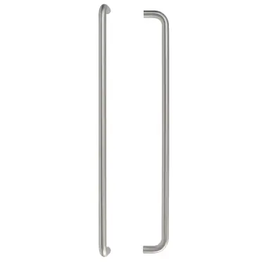 Click Here To Enlarge This Photo Of Eclipse 34539 600mm x 19mm D Shaped Pull Handle &lpar;M8 Brass Insert&rpar; - Satin Stainless Steel