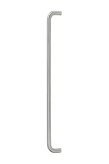 Eclipse 34539 600mm x 19mm D Shaped Pull Handle &lpar;M8 Brass Insert&rpar; - Satin Stainless Steel