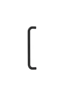 Eclipse 34547 300mm x 19mm D Shaped Pull Handle &lpar;M8 Brass Insert&rpar; - Matt Black