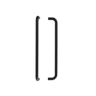 Click Here To Enlarge This Photo Of Eclipse 34548 425mm x 19mm D Shaped Pull Handle &lpar;M8 Brass Insert&rpar; - Matt Black