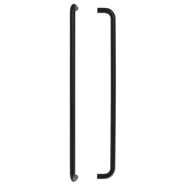 Click Here To Enlarge This Photo Of Eclipse 34549 600mm x 19mm D Shaped Pull Handle &lpar;M8 Brass Insert&rpar; - Matt Black