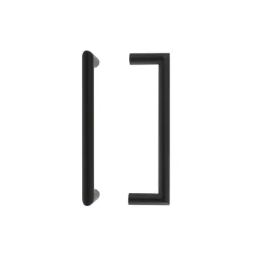 Click Here To Enlarge This Photo Of Eclipse 34677 225mm x 19mm Mitred Pull Handle &lpar;M8 Brass Insert&rpar; - Matt Black