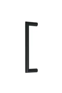 Eclipse 34677 225mm x 19mm Mitred Pull Handle &lpar;M8 Brass Insert&rpar; - Matt Black