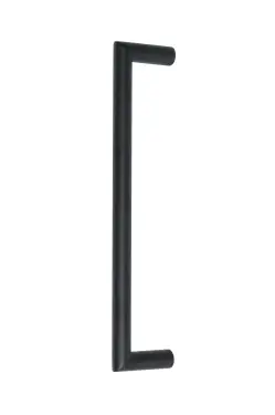 Click Here To Enlarge This Photo Of Eclipse 34678 300mm x 19mm Mitred Pull Handle &lpar;M8 Brass Insert&rpar; - Matt Black