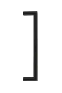 Click Here To Enlarge This Photo Of Eclipse 34678 300mm x 19mm Mitred Pull Handle &lpar;M8 Brass Insert&rpar; - Matt Black