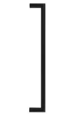 Click Here To Enlarge This Photo Of Eclipse 34679 425mm x 19mm Mitred Pull Handle &lpar;M8 Brass Insert&rpar; - Matt Black