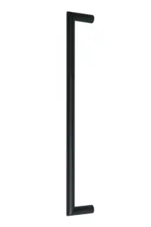 Eclipse 34679 425mm x 19mm Mitred Pull Handle &lpar;M8 Brass Insert&rpar; - Matt Black