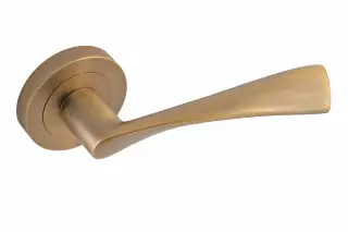 Eclipse 62107 Matt Antique Brass 'Monza' Lever on Round Rose Set &lpar;Freestyle Range&rpar;