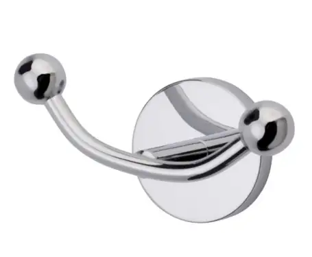 Click Here To Enlarge This Photo Of Eclipse 80007 &lpar;800 Series&rpar; Polished Chrome Double Robe Hook