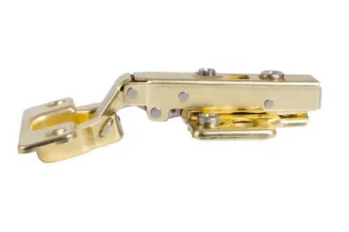 Click Here To Enlarge This Photo Of Eclipse 99022 35mm Satin Brass Clip On 3D Soft Close Cabinet Hinge 105&deg; Full Overlay - Pack of 2