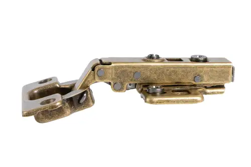 Click Here To Enlarge This Photo Of Eclipse 99023 35mm Antique Brass Clip On 3D Soft Close Cabinet Hinge 105&deg; Full Overlay - Pack of 2