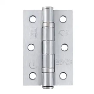 Eclipse PK101 Grade 7 Satin Chrome &lpar;Mild Steel&rpar; Ball Bearing Hinges 76 x 51 x 2mm &lpar;Pack of 3&rpar;