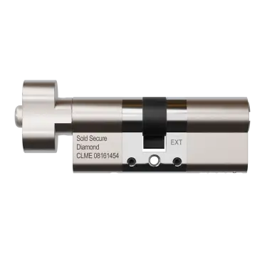 Click Here To Enlarge This Photo Of AP35-35BSNTT APECS 70mm &lpar;35T&sol;35&rpar; Euro Profile British Standard 3&ast; TS007 Kitemarked Cylinder & Turn - Satin Nickel