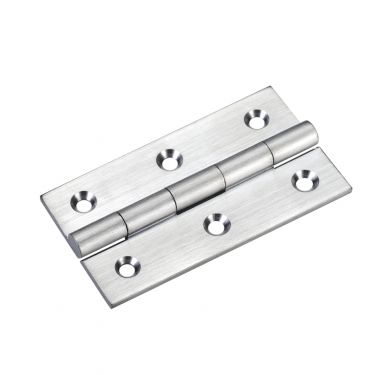 Click Here To Enlarge This Photo Of TDF110SC - Zoo Hardware Solid Drawn Brass Butt Hinges - 64 x 35 x 2mm Satin Chrome
