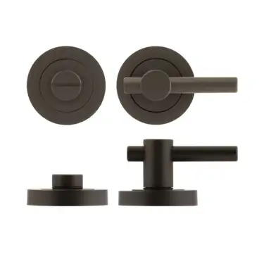 Click Here To Enlarge This Photo Of JV856DB Frelan Hardware Jedo Contemporary Plain Bar Turn & Release - Dark Bronze