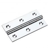 TDF115CP - Zoo Hardware Solid Drawn Brass Butt Hinges - 75 x 41 x 2mm Polished Chrome
