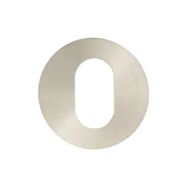 Click Here To Enlarge This Photo Of JSS17 Frelan Hardware Satin Stainless Steel &lpar;G304&rpar; Oval Profile Escutcheon 52x8mm