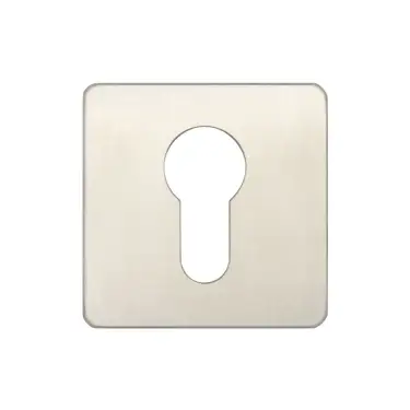 Click Here To Enlarge This Photo Of JSS11 Frelan Hardware Satin Stainless Steel Square Euro Profile Escutcheon 52mm x 52mm