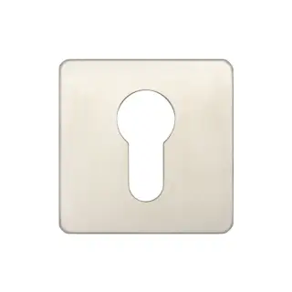JSS11 Frelan Hardware Satin Stainless Steel Square Euro Profile Escutcheon 52mm x 52mm