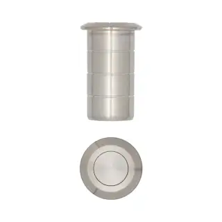 JSS5642 Frelan Hardware Stainless Steel Dust Proof Spring Floor Bolt Socket for Concrete 20x25mm Satin Stainless Steel
