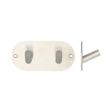 Click Here To Enlarge This Photo Of JSS902C Frelan Hardware Satin Stainless Steel Double Robe Hook 90x45mm