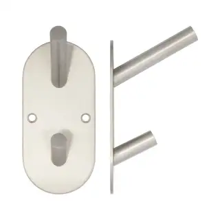 JSS902B Frelan Hardware Satin Stainless Steel Hat & Coat Hook 90x45mm